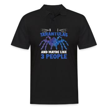 Tarantula - Men's Polo Shirt - black - Front - Kai (181cm)