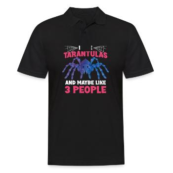 Tarentule Araignée Araignée Collectionneur Pet - Polo Homme - noir - Devant - Kai (181cm)