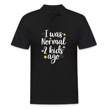 Mom Life I Was Normal Two Kids Ago Funny Messy - Polo Homme - noir - Devant - Kai (181cm)