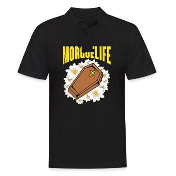 Morguelife Embalmer Mortician - Men's Polo Shirt - black - Front - Kai (181cm)