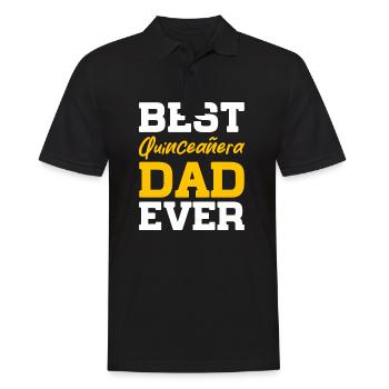 best quinceanera dad ever Design for a father - Men's Polo Shirt - black - Front - Kai (181cm)