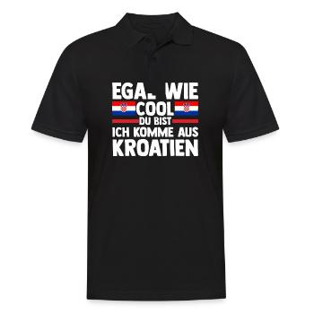 Croate Croate Croatie - Polo Homme - noir - Devant - Kai (181cm)