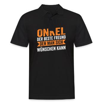Oncle - Polo Homme - noir - Devant - Kai (181cm)