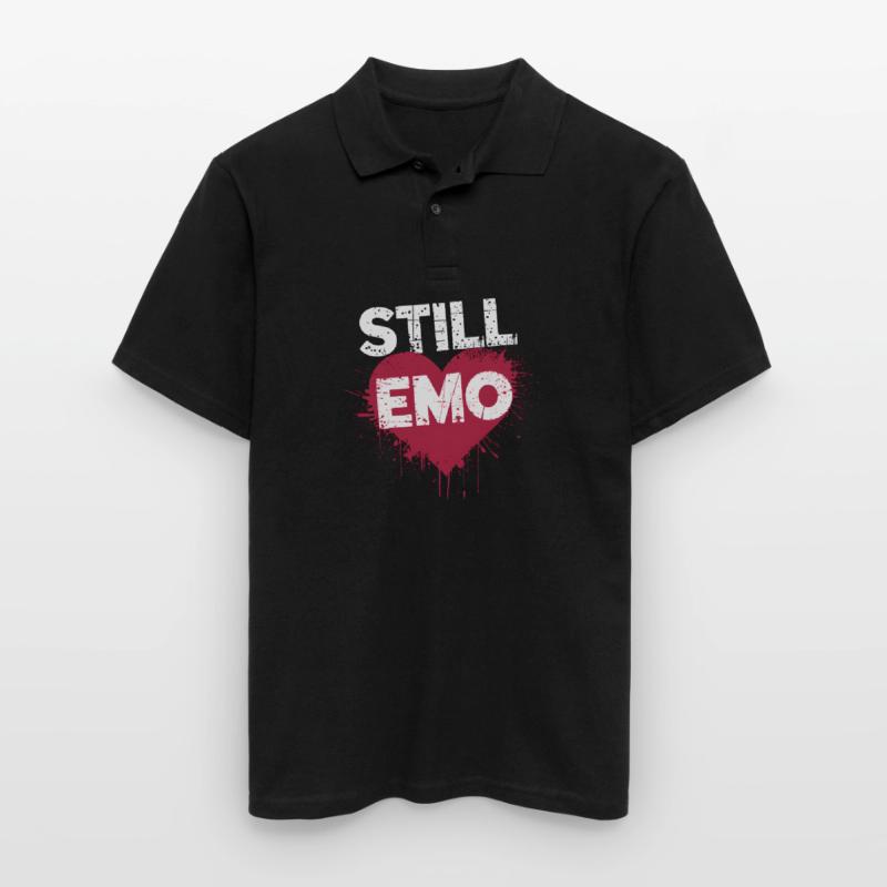 Still Emo! Emo Goth Alternative Männer Poloshirt