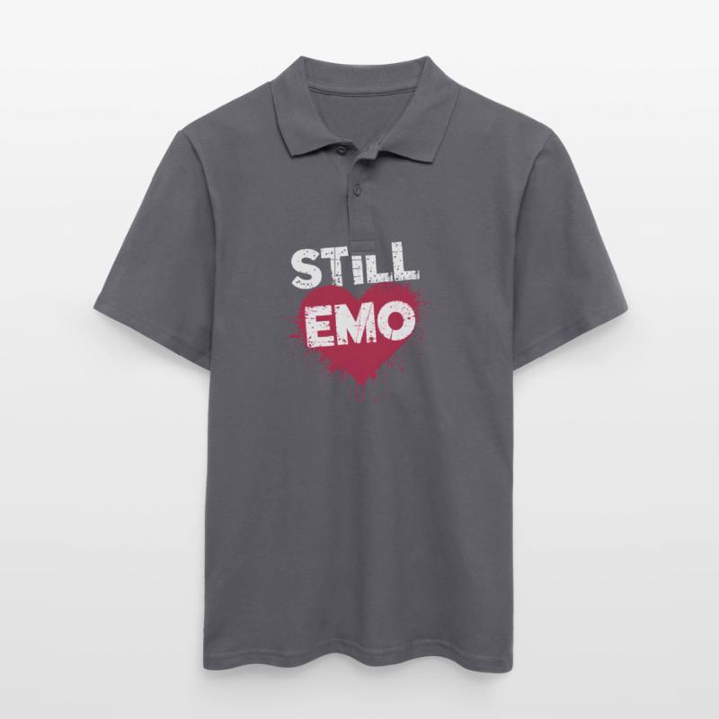Toujours Emo ! Emo Goth Alternative Polo Homme