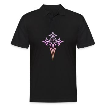 Goth Cross Y2K Emo Cross Gothic Aesthetic - Men's Polo Shirt - black - Front - Kai (181cm)