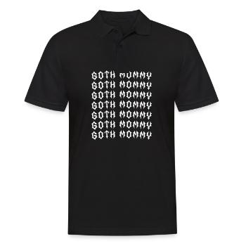 Maman gothique ! Esthétique gothique Croix Y2K - Polo Homme - noir - Devant - Kai (181cm)