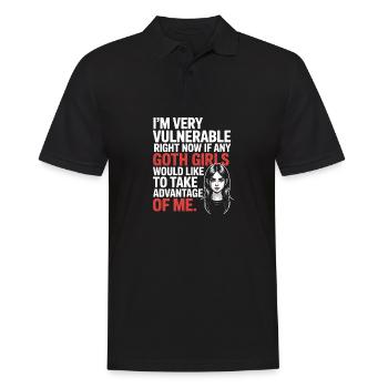Goth Girl Sarcastic Goth Mommy Quote - Men's Polo Shirt - black - Front - Kai (181cm)