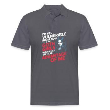 Goth Girl Sarcastic Goth Mommy Quote - Männer Poloshirt - Anthrazit - Vorne - Nico (186cm)