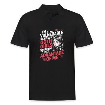 Goth Girl Sarcastic Goth Mommy Quote - Männer Poloshirt - Schwarz - Vorne - Kai (181cm)