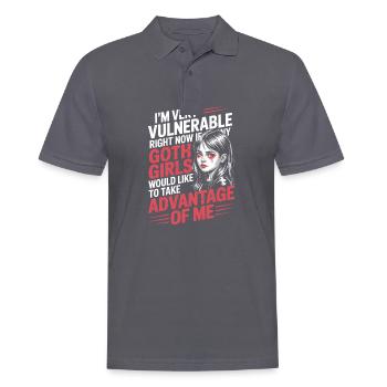 Goth Girl Sarcastic Goth Mommy Quote - Männer Poloshirt - Anthrazit - Vorne - Nico (186cm)