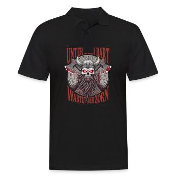 Vieil homme maléfique Viking sous la colère de la barbe - Polo Homme - noir - Devant - Kai (181cm)
