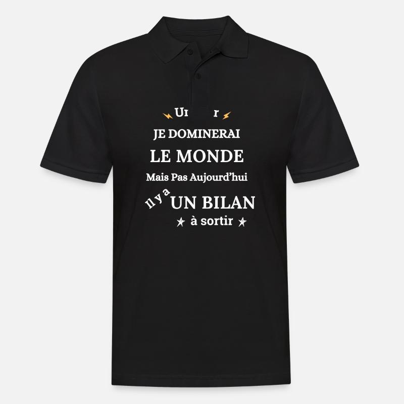 Comptable Comptabilité Métier - Polo Homme - noir