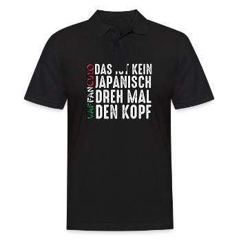 Italien Italiener Vaffanculo - Männer Poloshirt - Schwarz - Vorne - Kai (181cm)