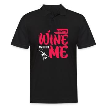 Wine Taster Wine Drinking Party - Day Drinking - Männer Poloshirt - Schwarz - Vorne - Kai (181cm)