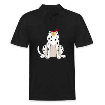 Dalmatiens de carnaval - Déguisement enfant - Polo Homme - noir - Devant - Kai (181cm)