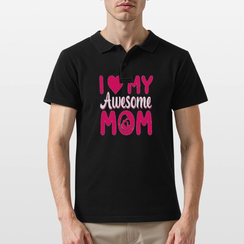 Mama Das Element des Lebens ist der Mutter-Mutter-Tag Männer Poloshirt