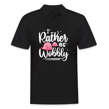 Je préfère être bancal Design pour un amateur de blagues - Polo Homme - noir - Devant - Kai (181cm)