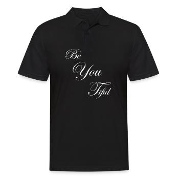 Be You Tiful - Du bist wunderschön - Männer Poloshirt - Schwarz - Vorne - Kai (181cm)