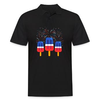 Popsicle patriotique - Polo Homme - noir - Devant - Kai (181cm)