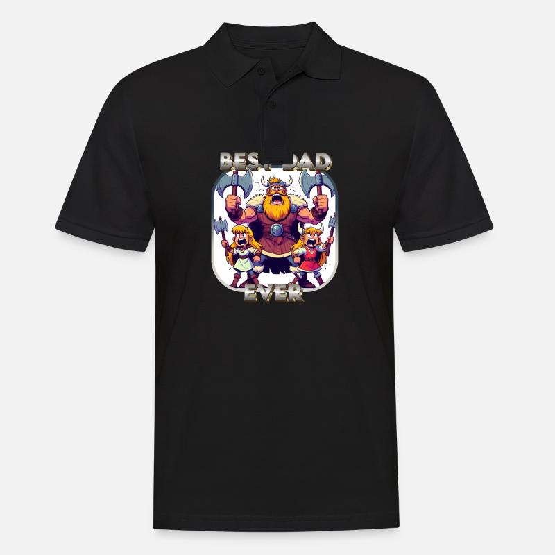 Best Dad Ever - Männer Poloshirt - Schwarz