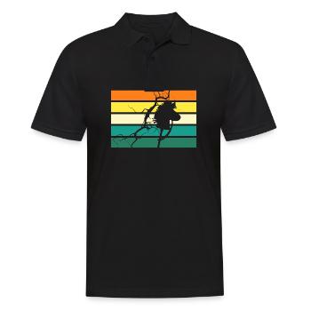Hobby Horse Hobby Horsing - Men's Polo Shirt - black - Front - Kai (181cm)