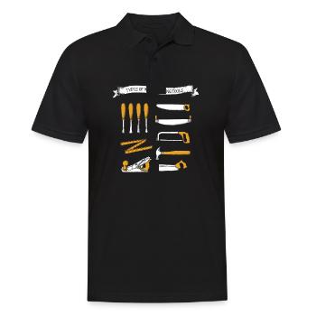 Types d’outils de travail du bois - Polo Homme - noir - Devant - Kai (181cm)