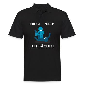 Massage Therapie Humor Physiotherapeutin - Männer Poloshirt - Schwarz - Vorne - Kai (181cm)