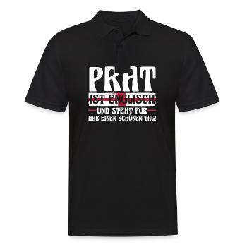 Großbritannien Engländer England - Männer Poloshirt - Schwarz - Vorne - Kai (181cm)