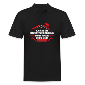 Roofing training apprentice Auzbi roofer - Men's Polo Shirt - black - Front - Kai (181cm)