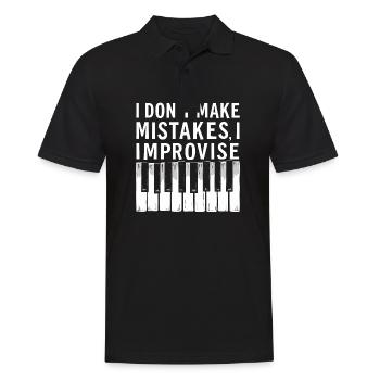 T-shirt piano - Polo Homme - noir - Devant - Kai (181cm)