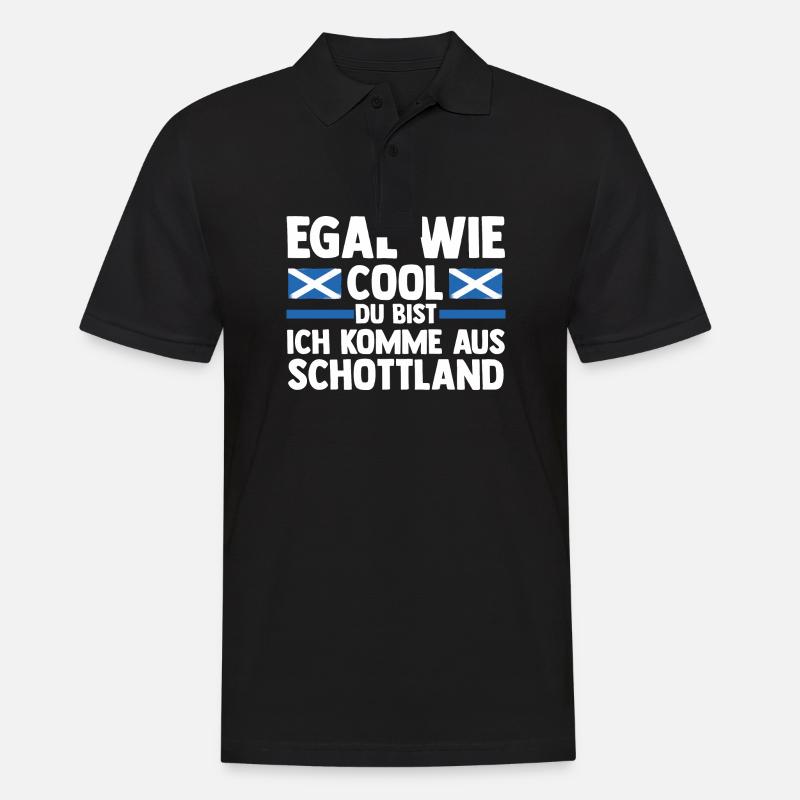 Schotten Schottisch Schottland - Männer Poloshirt - Schwarz