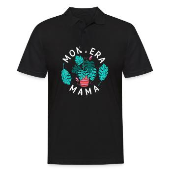 montera mama plant design for a plants lover - Men's Polo Shirt - black - Front - Kai (181cm)