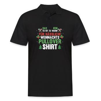 Weihnachtsmann Weihnachten Hässliche Weihnachten - Männer Poloshirt - Schwarz - Vorne - Kai (181cm)