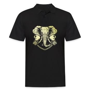 Elephant Boxer - Men's Polo Shirt - black - Front - Kai (181cm)