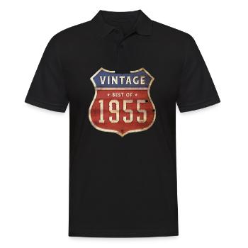 69 Jahre alter Jahrgang 1955 Limitierte Auflage 69. - Männer Poloshirt - Schwarz - Vorne - Kai (181cm)