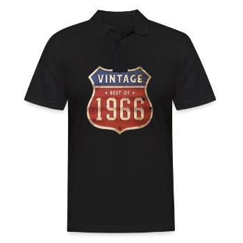 58 Jahre alter Jahrgang 1966 Limitierte Auflage 58. - Männer Poloshirt - Schwarz - Vorne - Kai (181cm)