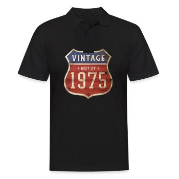 49 Jahre alter Jahrgang 1975 Limitierte Auflage 49. - Männer Poloshirt - Schwarz - Vorne - Kai (181cm)