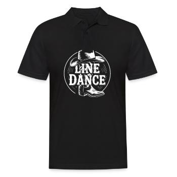 Line Dance Group Training My Dance Sport - Men's Polo Shirt - black - Front - Kai (181cm)