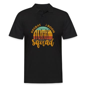 Operating room squad Surgical Technologist - Männer Poloshirt - Schwarz - Vorne - Kai (181cm)