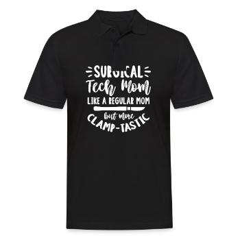 Surgical Tech Mom Like a regular Mom but more - Männer Poloshirt - Schwarz - Vorne - Kai (181cm)