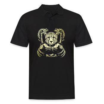 Boxer guépard - Polo Homme - noir - Devant - Kai (181cm)