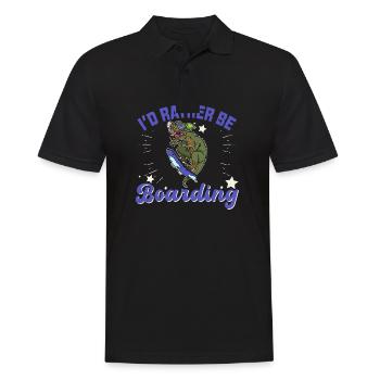 Snowboarder Snowboarding reptile snow skiing - Männer Poloshirt - Schwarz - Vorne - Kai (181cm)