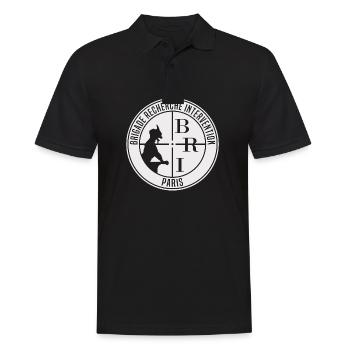 BRI Französische Polizei #3011a - Männer Poloshirt - Schwarz - Vorne - Kai (181cm)