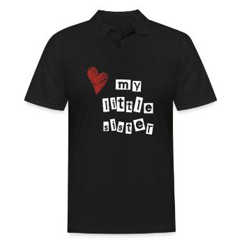 J’aime ma petite sœur - Polo Homme - noir - Devant - Kai (181cm)