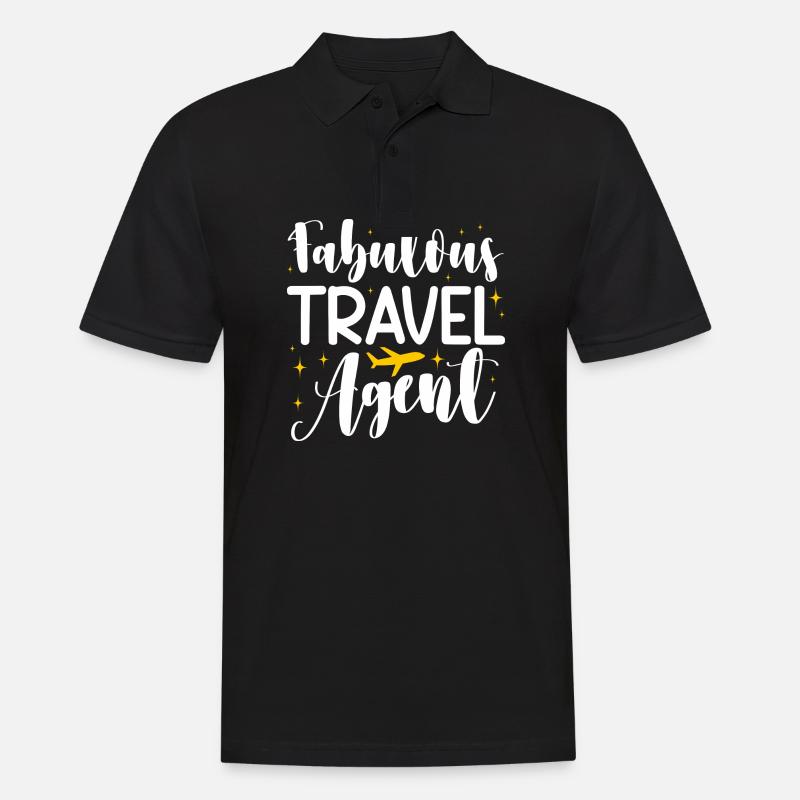 Agent de voyage fabuleux - Polo Homme - noir