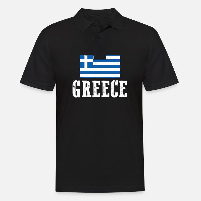 Grecs Grèce - Polo Homme - noir