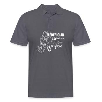 Électriciens - Polo Homme - charbon - Devant - Nico (186cm)