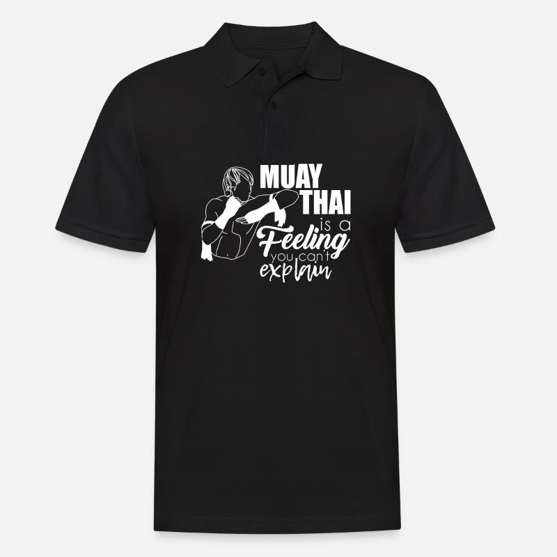 Muay Thai - Männer Poloshirt - Schwarz