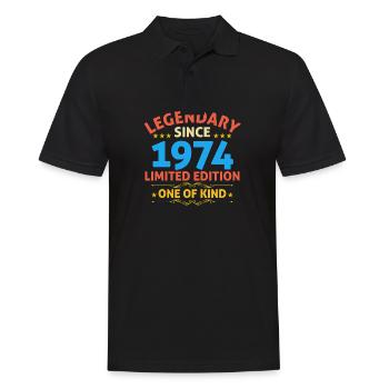Legendary since 1974 Limited Edition - Men's Polo Shirt - black - Front - Kai (181cm)
